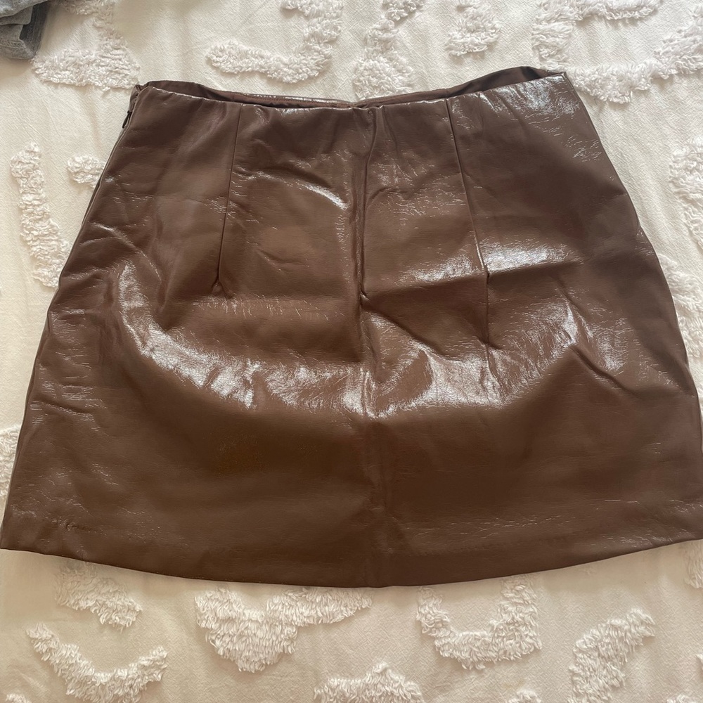 Abercrombie Leather Mini Skirt - NWT!